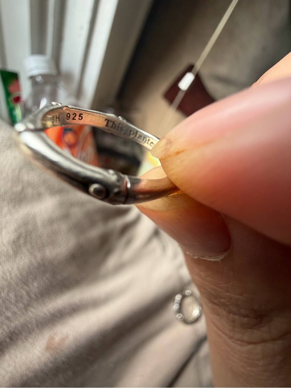 John Hardy Sikver Bamboo Ring - Size 5.5